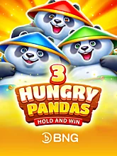 3 Hungry Pandas Hold and Win