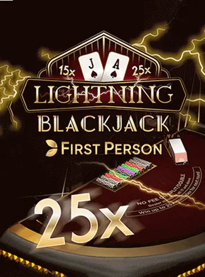 First Person Lightning Blackjack